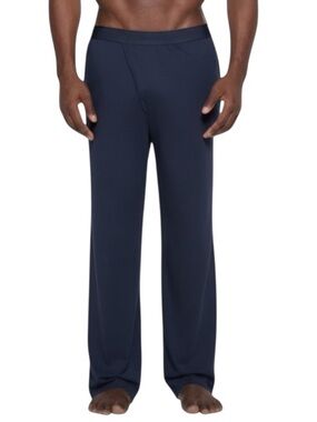 RARE SKIMS Men’s Jersey Sleep Straight Leg Pants in Navy